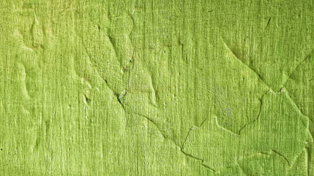 green grunge textured old wall backgroundの写真素材