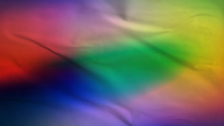 colorful gradient Blank crumpled and creased paper poster texture backgroundの写真素材