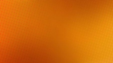Orange Gradient Abstract halftone background with wavy surface made dots