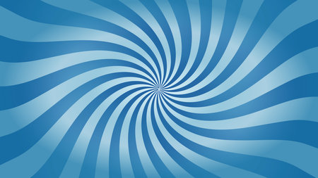 Abstract blue color sun rays and sunburst backgroundの写真素材