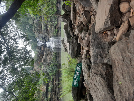 Waterfall in the jungle of Vietnam, Phu Chi Fa.の写真素材