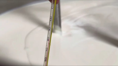 Close-up of a thermometer for measuring the body temperature.