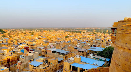 Panoramic view of Jodhpur, Rajasthan, Indiaの写真素材