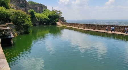 View of the old walls of the city.の写真素材
