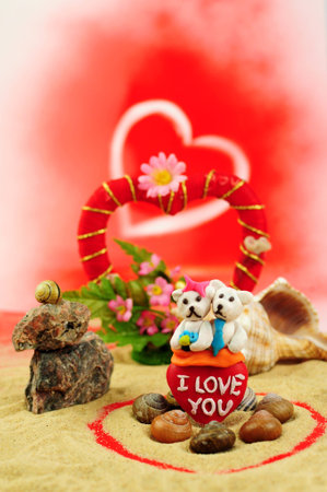 valentines, love, little bear 2の写真素材