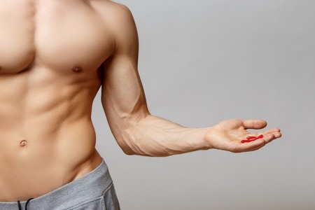 Studio shot of Handsome young man's torsoの写真素材