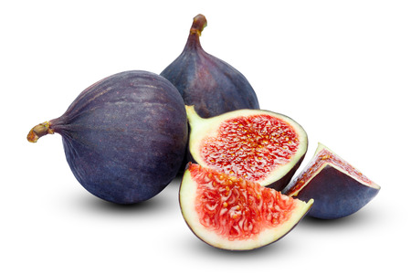 Fig isolated on white background. Clipping path