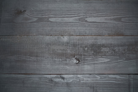 top view of dark wooden texture or backgroundの写真素材