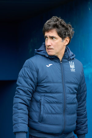 Ukraine V Azerbaijan - UEFA European Qualifiers EURO 2025 U-21, Surakhany, Azerbaijan - 26 Mar 2024のeditorial素材