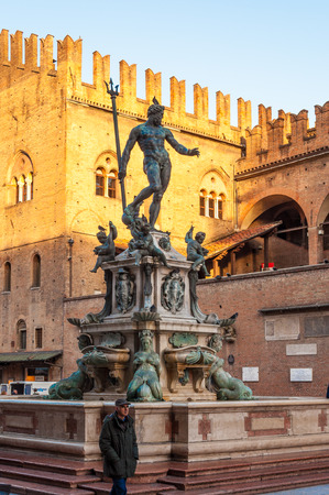 Bologna emilia romagna italy city europe streetのeditorial素材