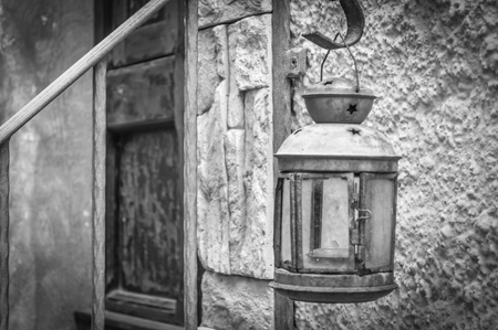 the beautiful alley of castelsardo old city - sardinia - italyの写真素材