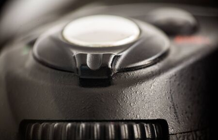 Closeup on camera mode selection dial