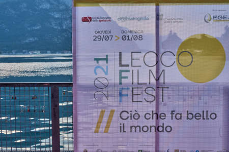 LECCO CITY - ITALY - 31 July 2021: Lecco Film Fest 2021 LOGOのeditorial素材