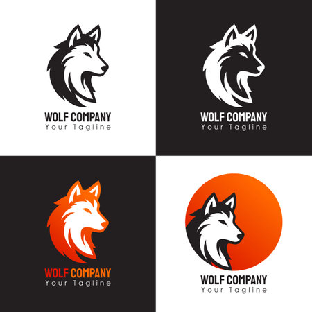The Wolf Logo Set is a captivating collection of logos that seamlessly blend strength, elegance, and primal beauty. Each logo within the set intricately portrays the spirit of the wolf, symbolizing characteristics such as resilience, intelligence, and a strong sense of community.のイラスト素材
