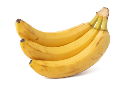 Bunch of bananas isolated on white backgroundの写真素材