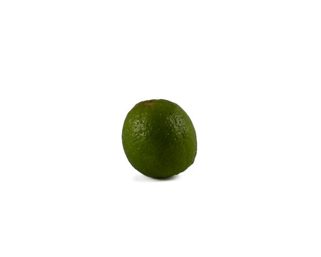 Lime fruit isolated on white background.の写真素材