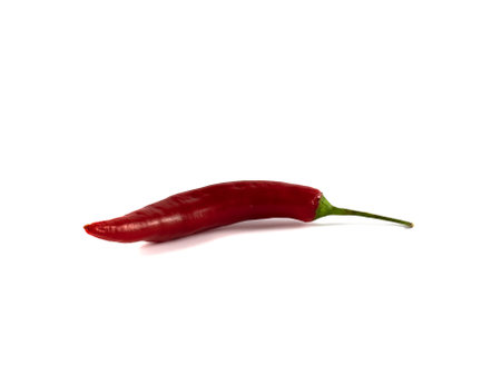 Red pepper isolated on white backgroundの写真素材