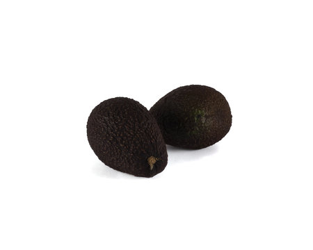 Avocado on an isolated white background.の写真素材