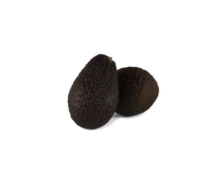 Avocado on an isolated white background.の写真素材