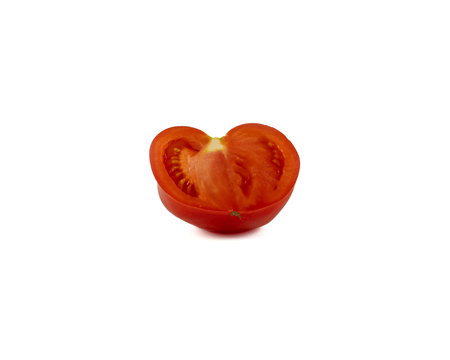 tomato isolated on a white backgroundの写真素材