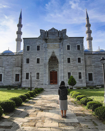 Suleymaniye Mosque in the Fatih district of Istanbul, Turkey.の写真素材