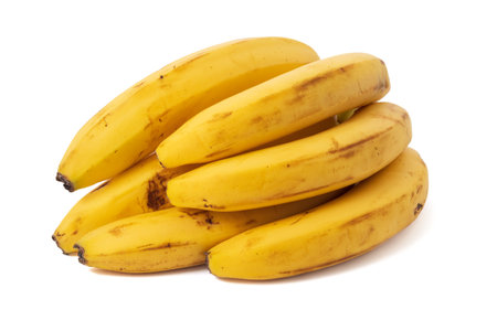 Bunch of bananas isolated on white backgroundの写真素材
