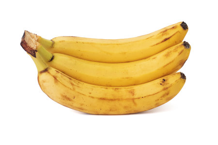 Bunch of bananas isolated on white backgroundの写真素材