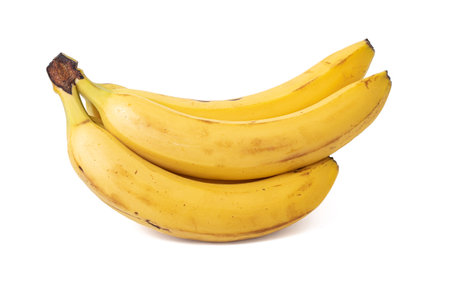 Bunch of bananas isolated on white backgroundの写真素材