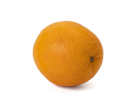 Ripe orange isolated on white background Clipping Pathの写真素材