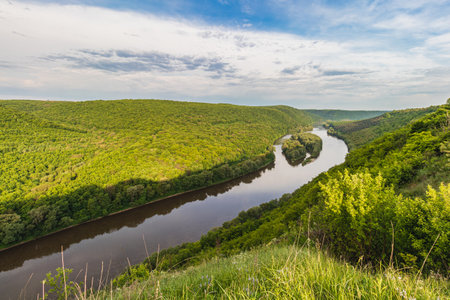 National Natural Park Dniester Canyon, Ukraine Letjacheの写真素材