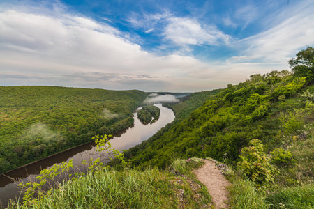National Natural Park Dniester Canyon, Ukraine Letjacheの写真素材