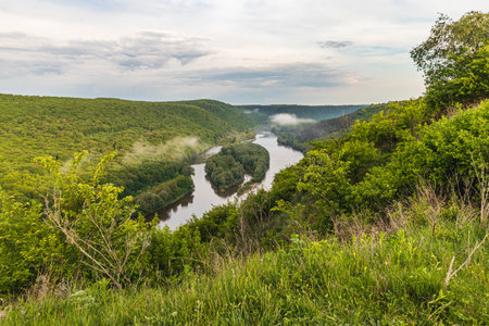 National Natural Park Dniester Canyon, Ukraine Letjacheの写真素材