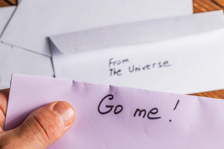 Spiritual message in the mailの写真素材