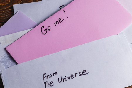 Spiritual message in the mailの写真素材