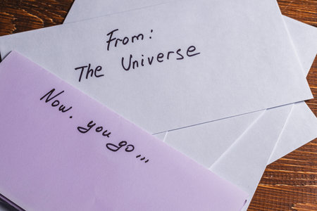 Spiritual message in the mailの写真素材