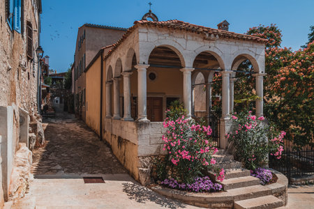 The Church of St. Anthony in the Orsera Vrsar Croatiaの写真素材