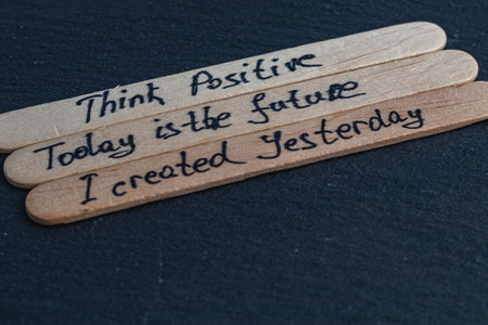 Think positive, today is the future, positive thoughts to increase self esteem