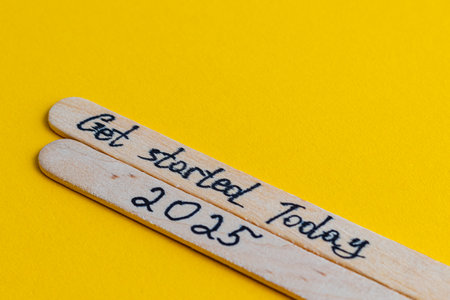 start today be happy positive thoughts to increase self esteemの写真素材