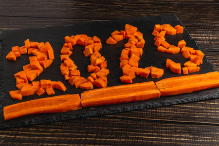 Vegan concept 2025, choice for the new year of proper nutrition