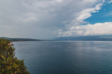 Location Krk island, Primorsko-Goranska Zupanija, Croatia. Scenic image of popular european travel destination.の写真素材