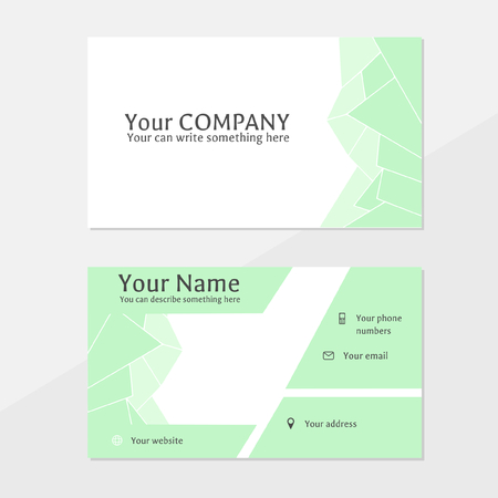 business card with abstract designのイラスト素材