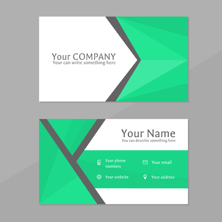 business card with abstract designのイラスト素材