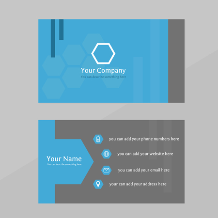 business card with abstract designのイラスト素材