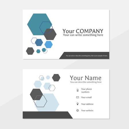 business card with abstract designのイラスト素材