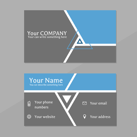 business card with abstract designのイラスト素材