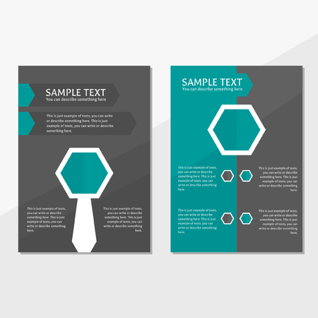 brochure cover template, can be used for, annual report, advertisement, promotion, marketingのイラスト素材