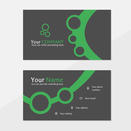 business card with abstract designのイラスト素材