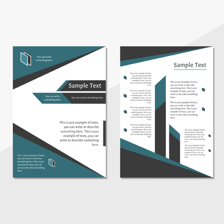 brochure cover template, can be used for annual report, advertisement, promotion, marketingのイラスト素材