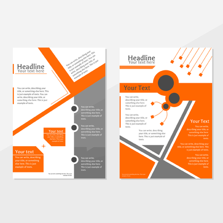 brochure cover template, can be used for annual report, advertisement, promotion, marketingのイラスト素材