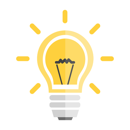 image of yellow light bulbのイラスト素材